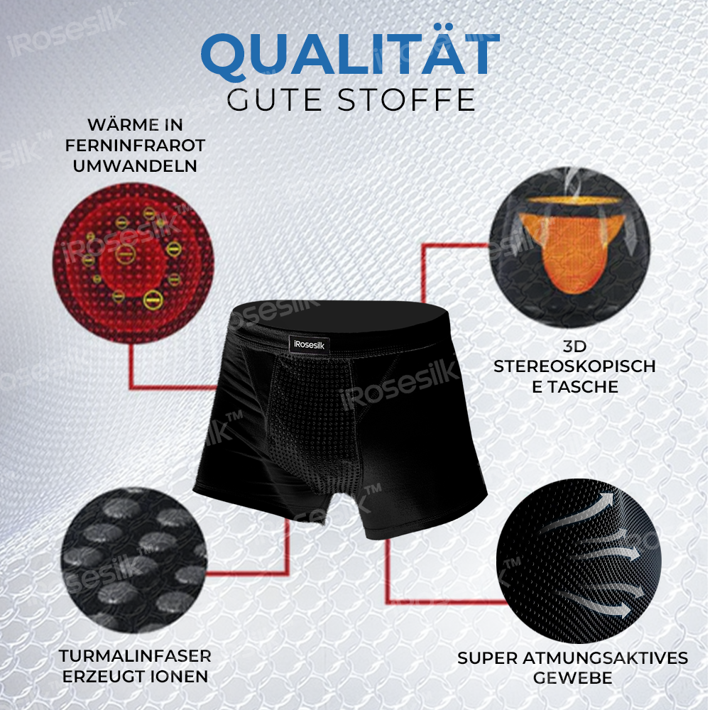 iRosesilk™ MagnaFlow Prostata-Entlastungs-Boxershorts