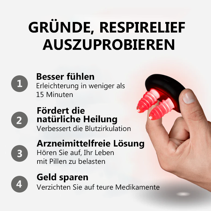 Oveallgo™ INSTANT MAX RespiRelief Rotlicht Nasaltherapiegerät