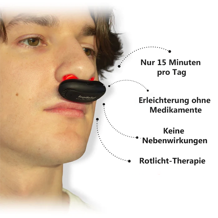 Oveallgo™ INSTANT MAX RespiRelief Rotlicht Nasaltherapiegerät