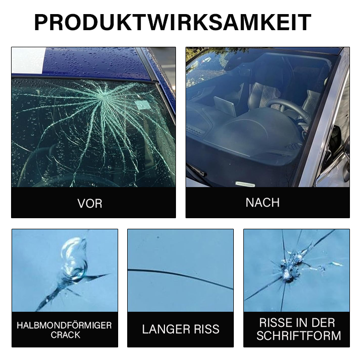 iRosesilk™ GlassFix Guard: 2024 Formel zur Reparatur von Rissen in der Windschutzscheibe