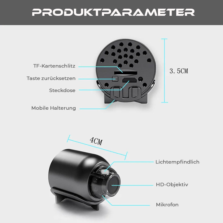 Oveallgo™ Invisible-Eye 1080P HD Nachtsicht Mini WIFI Kamera